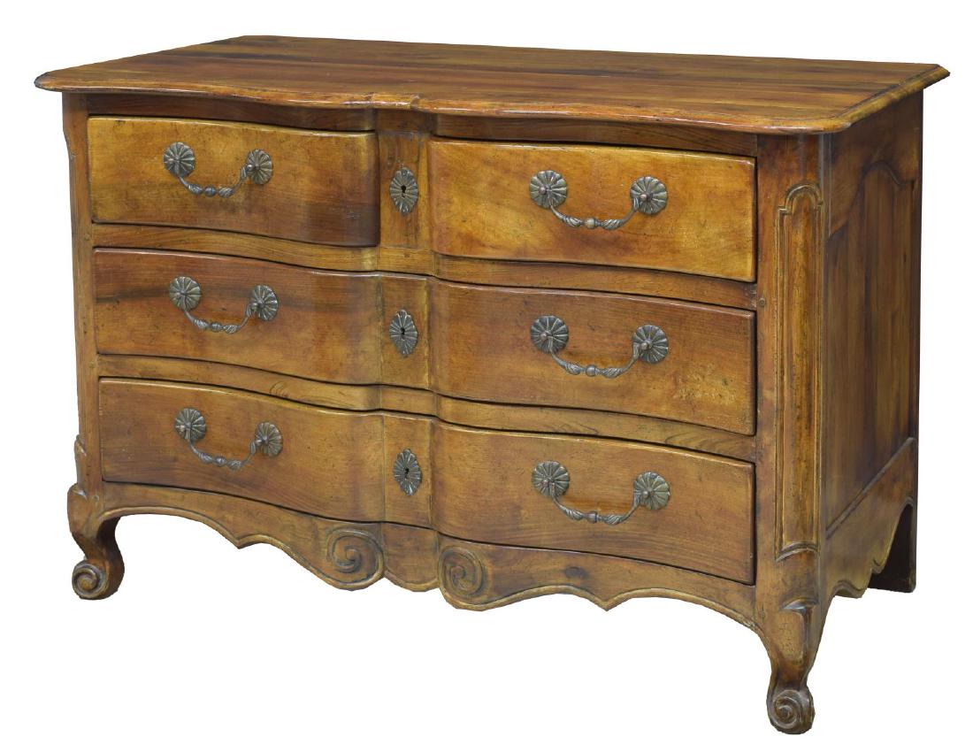 FRENCH SERPENTINE FRONT COMMODE (1 of 3)