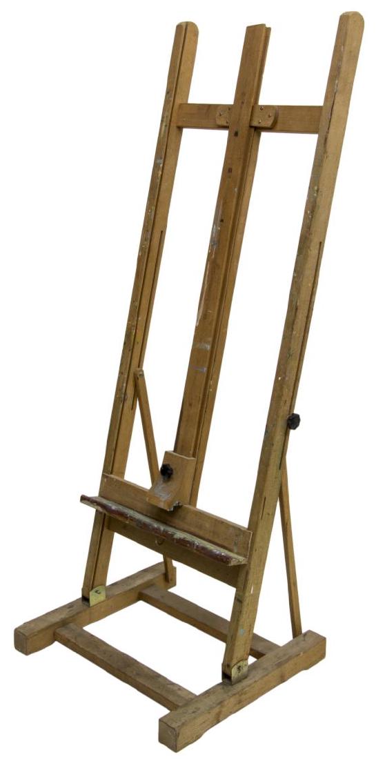 ITALIAN OAK ARTIST'S EASEL, EARLY 20TH C. (1 of 2)