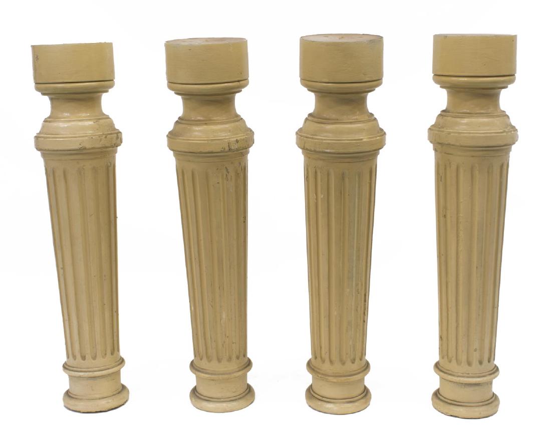 (4) ITALIAN PAINTED WOOD ARCHITECTURAL ELEMENTS (1 of 2)