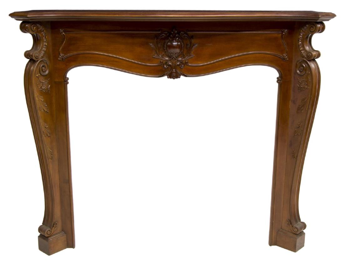 ARCHITECTURAL CARVED FIREPLACE MANTELPIECE (1 of 2)