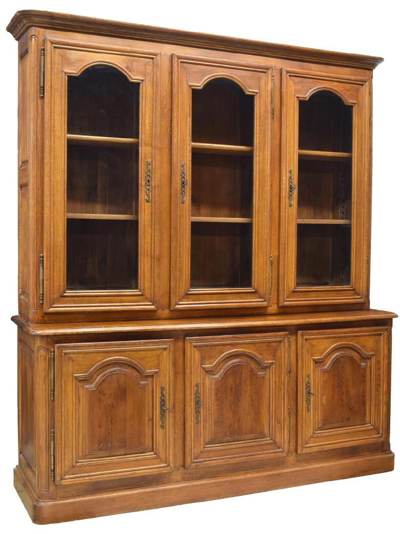 FRENCH PROVINCIAL OAK BOOKCASE (1 of 2)