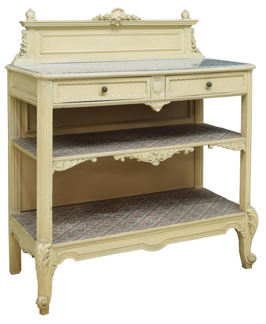 FRENCH COUNTRY PROVINCIAL PAINTED WOOD SIDEBOARD (1 of 3)