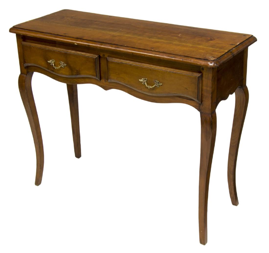 FRENCH LOUIS XVI STYLE WALNUT CONSOLE TABLE (1 of 2)