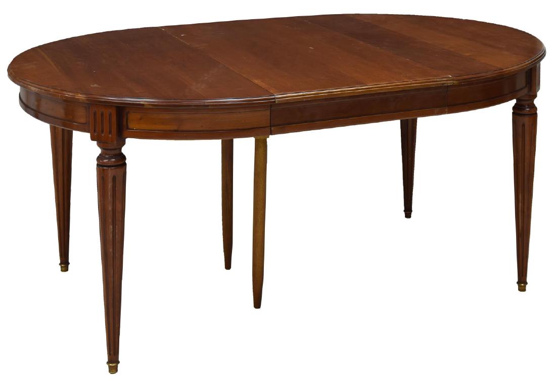 FRENCH LOUIS XVI STYLE DINING TABLE W/ LEAF (1 of 4)