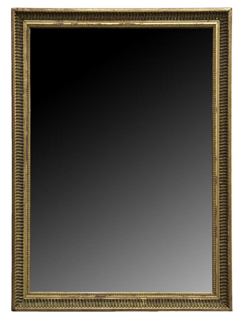 FRENCH RECTANGULAR GILT WALL MIRROR (1 of 3)