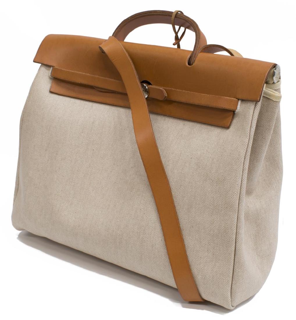 HERMES 'HERBAG' NATURAL TOILE INTERCHANGEABLE BAG (1 of 6)