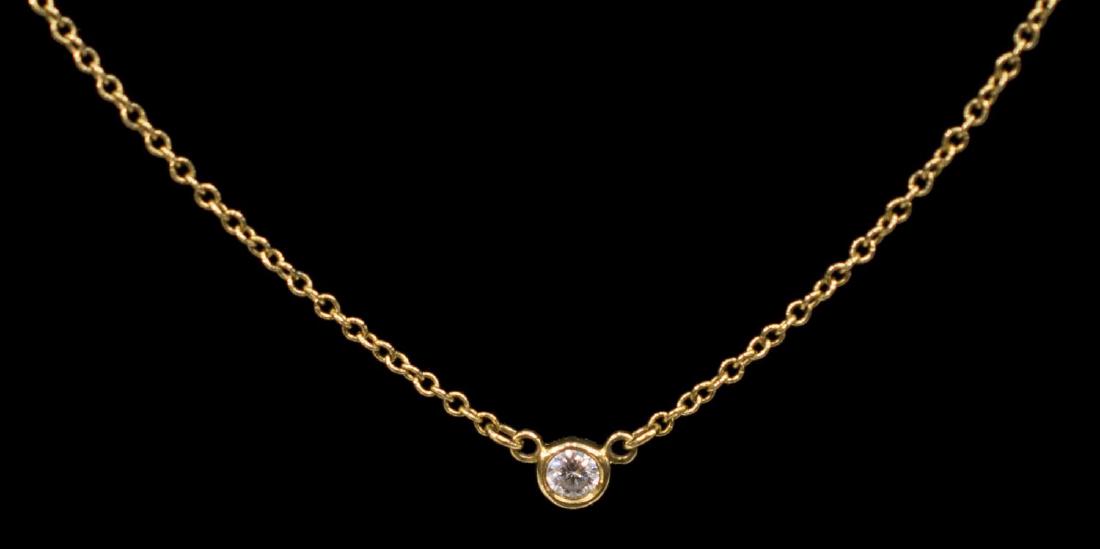 TIFFANY & CO. ELSA PERETTI 18K DIAMOND NECKLACE (1 of 3)