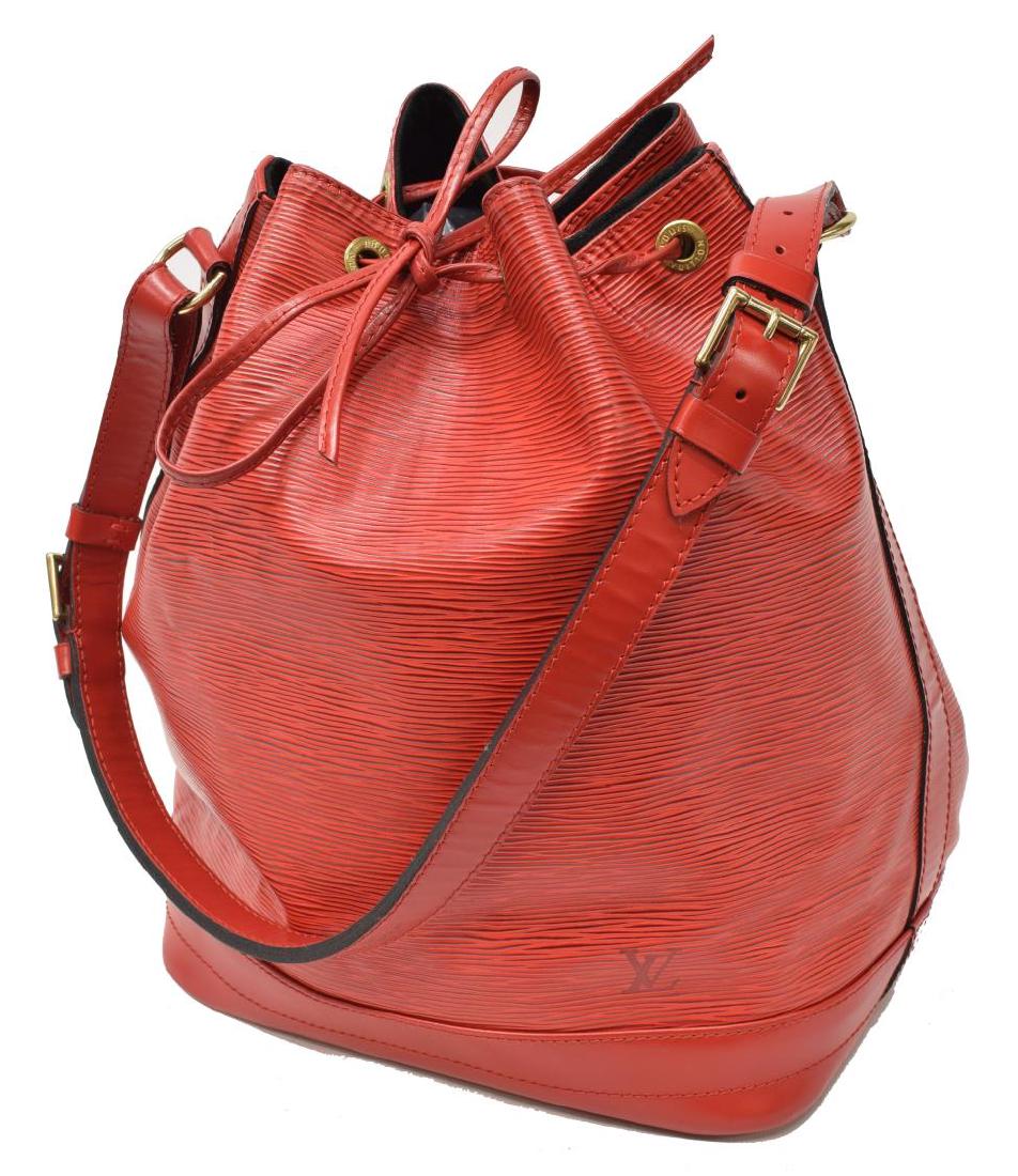 LOUIS VUITTON 'NOE GM' RED EPI LEATHER BUCKET BAG (1 of 4)