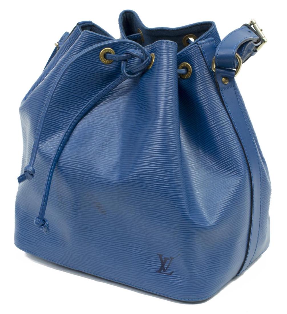 LOUIS VUITTON 'NOE' BLUE EPI LEATHER HANDBAG (1 of 4)