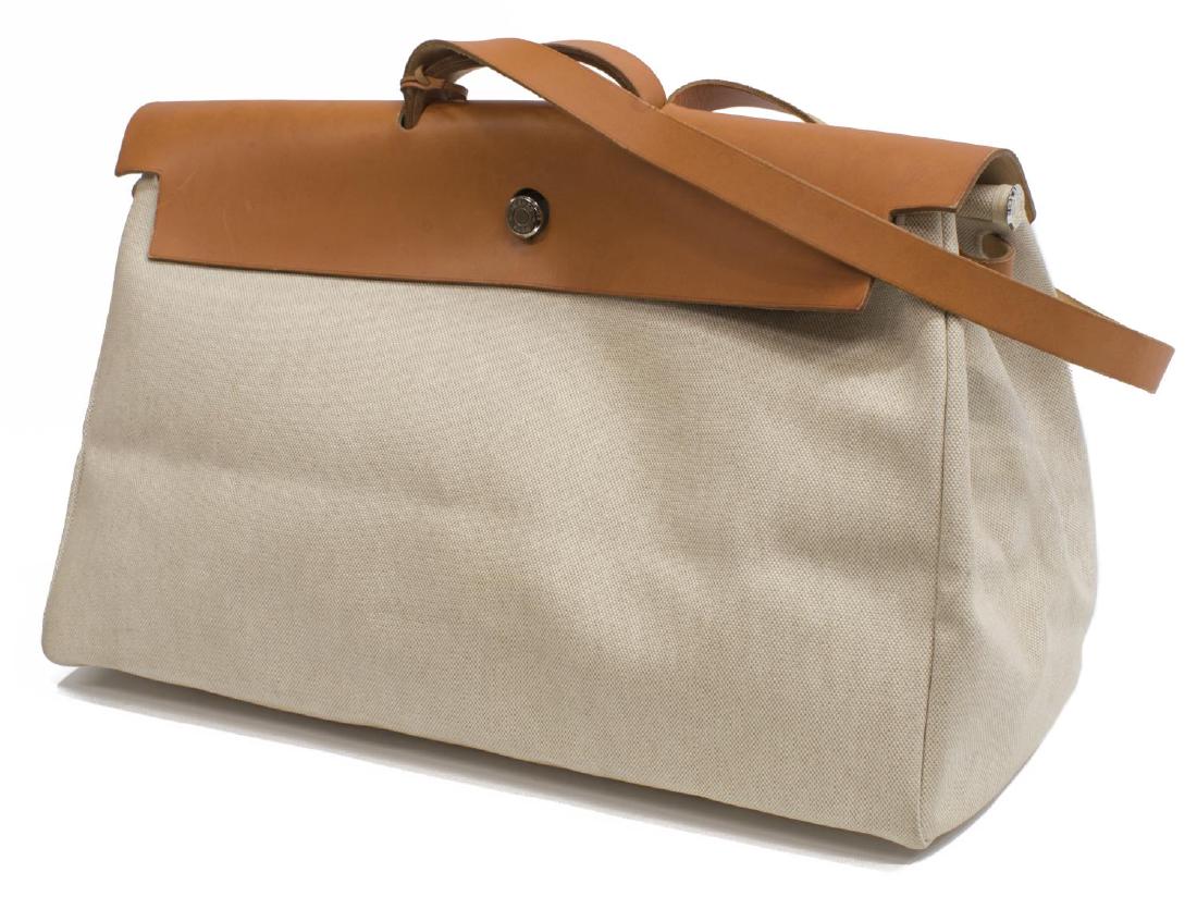 HERMES 'HERBAG' NATURAL TOILE INTERCHANGEABLE BAG (1 of 5)