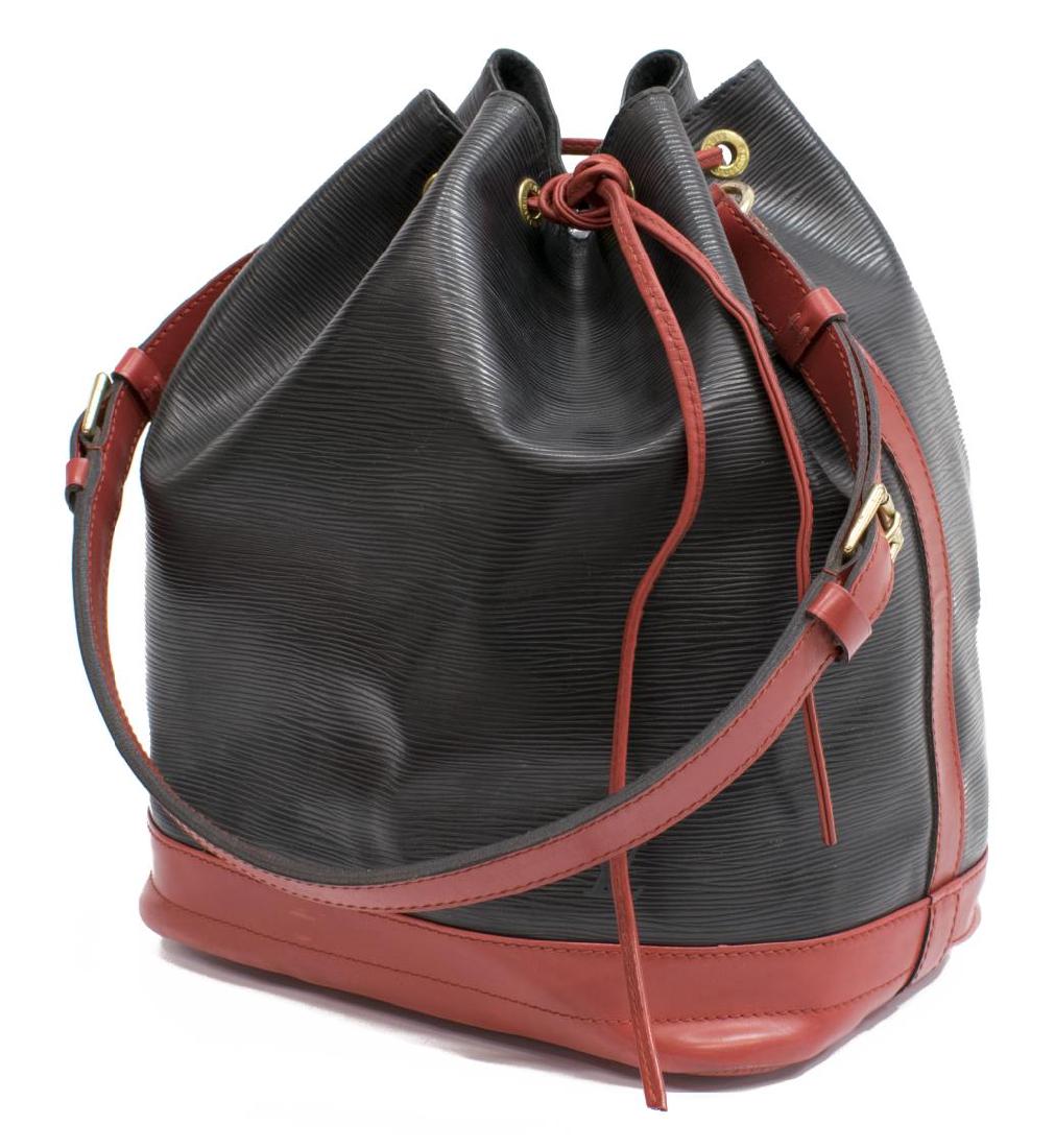 LOUIS VUITTON 'NOE' BLACK & RED EPI LEATHER BAG (1 of 4)