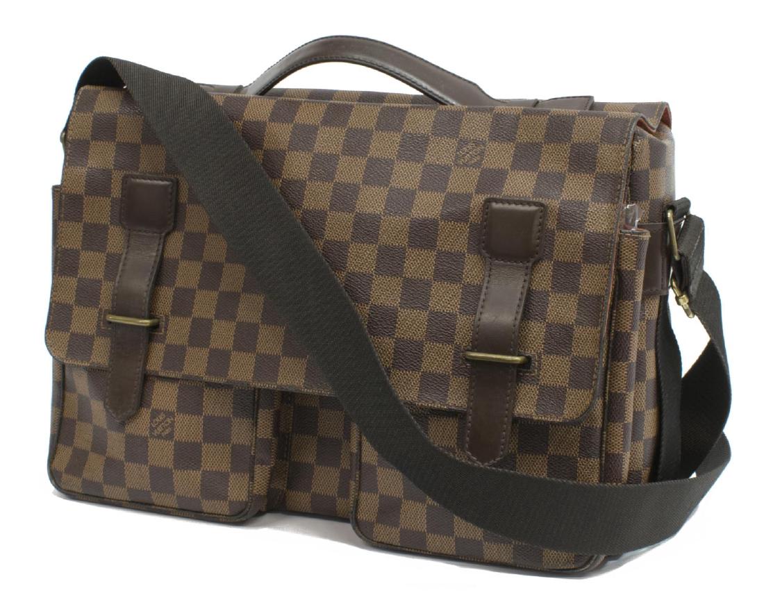 LOUIS VUITTON 'BROADWAY' DAMIER EBENE SHOULDER BAG (1 of 4)