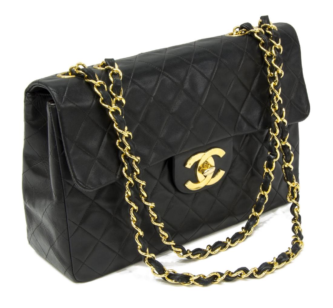 VINTAGE CHANEL CLASSIC JUMBO MAXI FLAP BAG (1 of 5)
