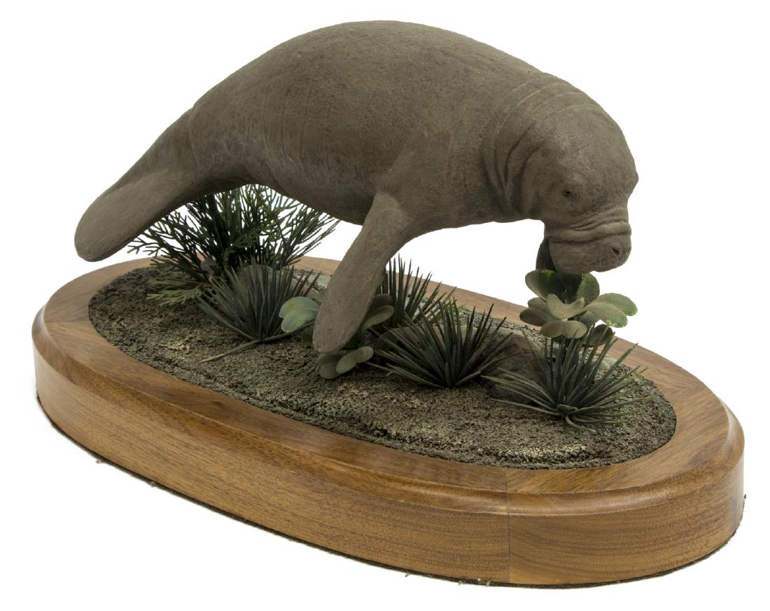 LOUIS PAUL JONAS STUDIOS MANATEE: Louis Paul Jonas (United States, 1894-1971) Studios, Manatee, signed and numbered 2/89, approx 7"h, 17"w, 7.25"d, 5lbs **Provenance: From the estate of James Dolan Jr. (1937-2017), Director of Collect