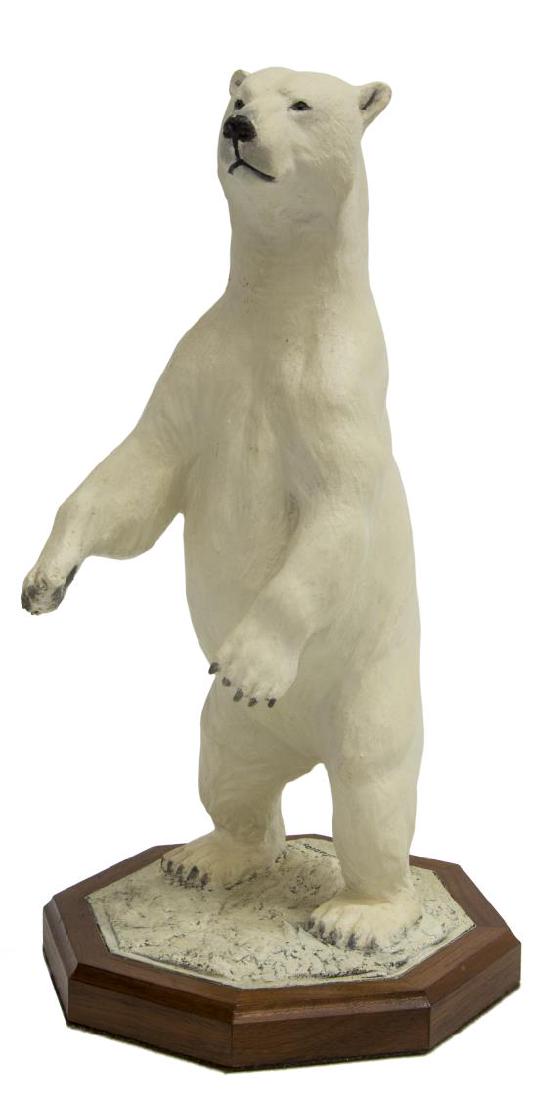 LOUIS PAUL JONAS STUDIOS STANDING POLAR BEAR: Louis Paul Jonas (United States, 1894-1971) Studios, Standing Polar Bear, signed and numbered 6/89, approx 11.75"h, 6"w, 6"d, 1.25lbs **Provenance: From the estate of James Dolan Jr. (1937-2017), Dire