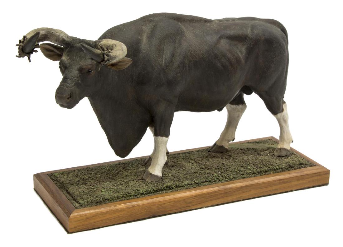 LOUIS PAUL JONAS STUDIOS KOUPREY: Louis Paul Jonas (United States, 1894-1971) Studios, Kouprey, signed and numbered 11/89, approx 8.25"h, 12.25"w, 4.75"d, 3.75lbs **Provenance: From the estate of James Dolan Jr. (1937-2017), Director