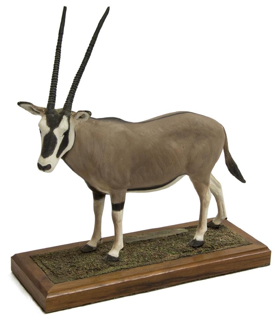 LOUIS PAUL JONAS STUDIOS BEISA (EAST AFRICAN) ORYX: Louis Paul Jonas (United States, 1894-1971) Studios, Beisa (East African) Oryx, signed and numbered 7/89, approx 10"h, 9.5"w, 3.5"d, 1.25lbs **Provenance: From the estate of James Dolan Jr. (1937-2017