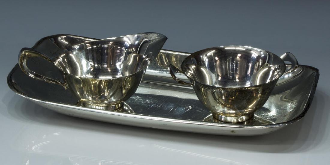 (3)REED & BARTON STERLING SILVER TRAY/CREAMER/BOWL (1 of 3)