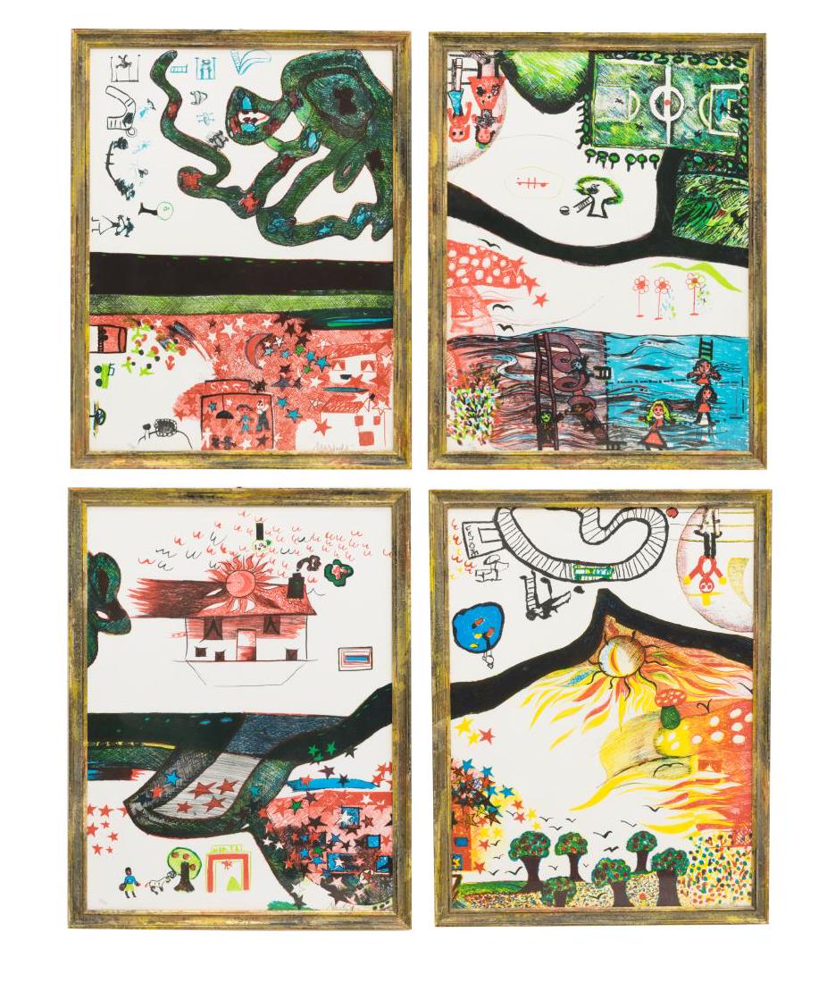 (4) FRAMED LINO MARZULLI (ITALY, B.1929) PRINTS (1 of 6)