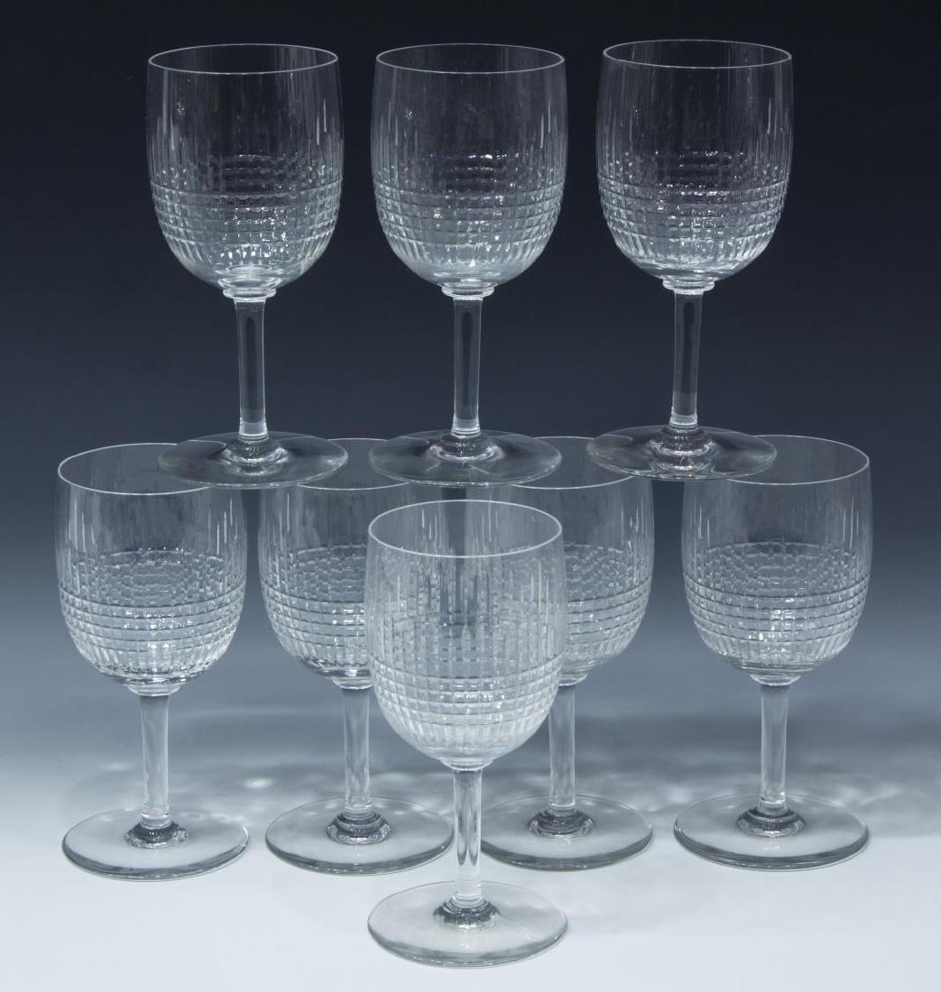 (8) BACCARAT 'NANCY' CUT CRYSTAL WATER GOBLETS (1 of 3)