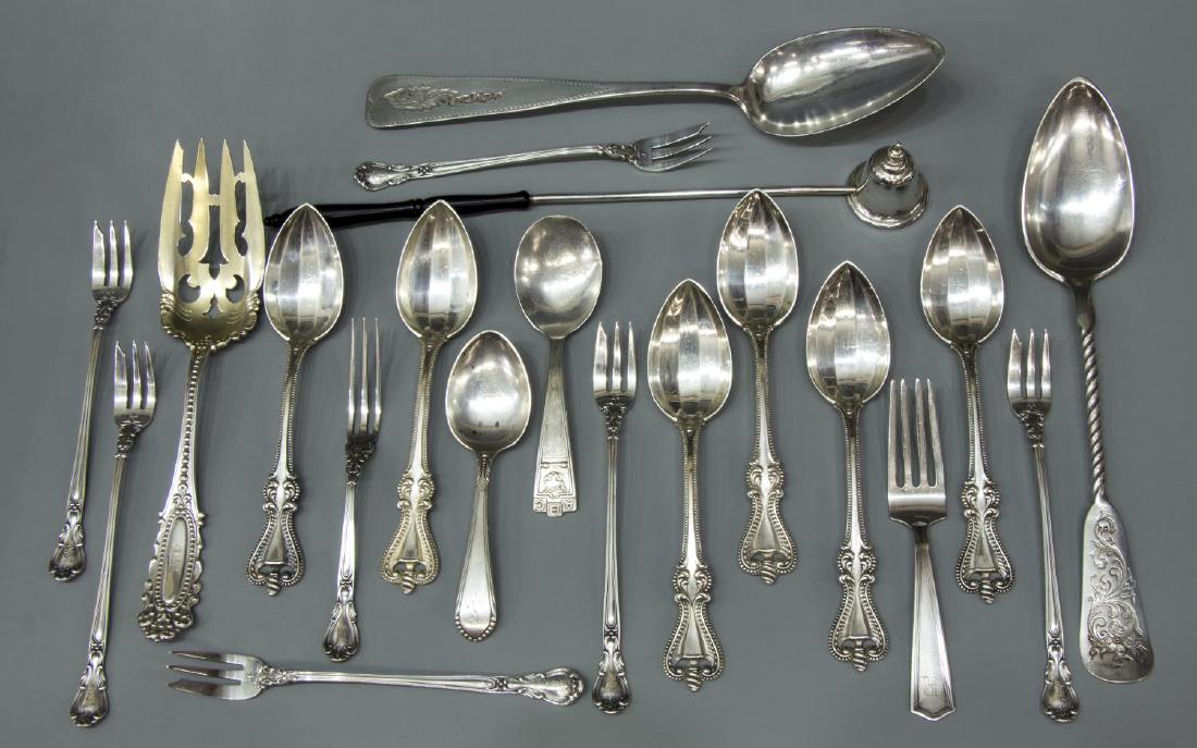 (20) STERLING SLIVER FLATWARE, GORHAM, TOWLE, ETC. (1 of 2)