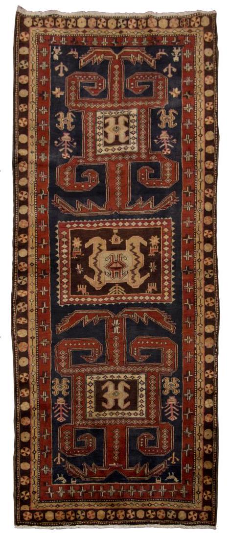 HAND-TIED PERSIAN SERAPI WOOL RUG, 9'6" x 3'9" (1 of 2)