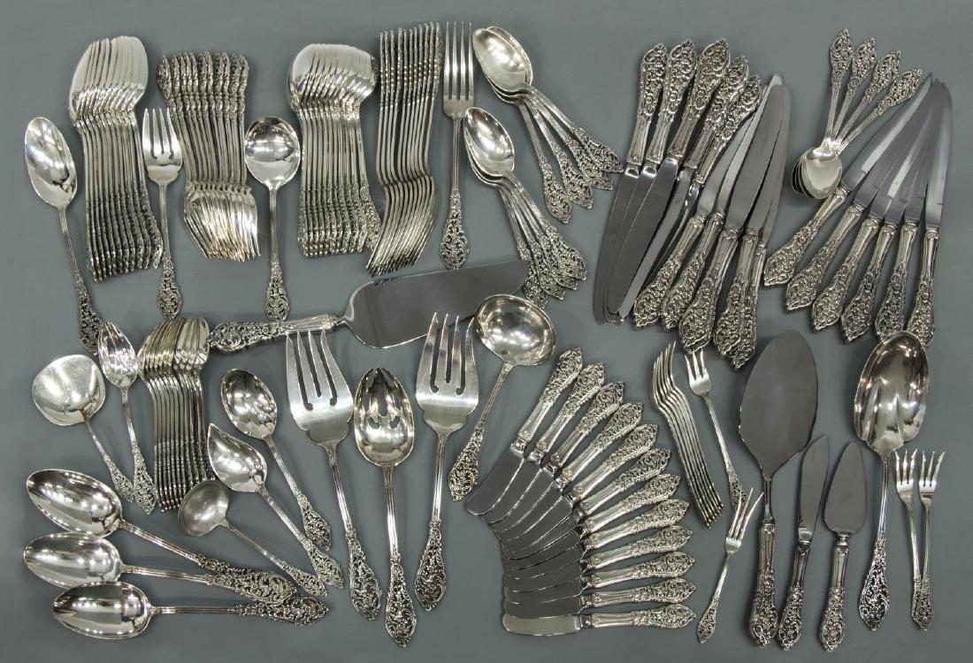 (129) REED & BARTON FLORENTINE LACE FLATWARE SET (1 of 6)