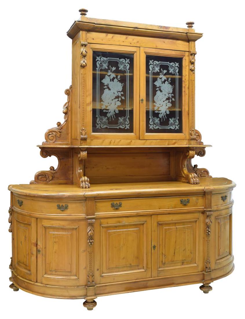 ITALIAN HEAVILY CARVED WALNUT SIDEBOARD (1 of 4)