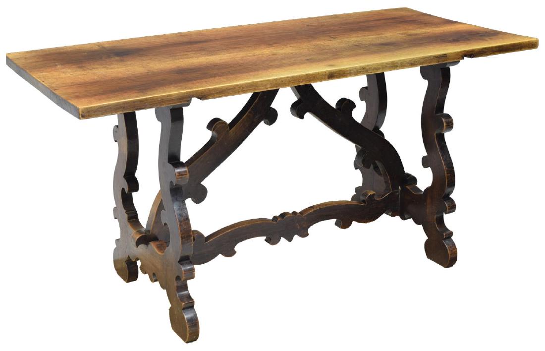 SPANISH CARVED WALNUT DINING TABLE (1 of 3)