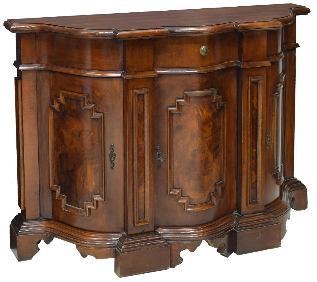 VENETIAN MAHOGANY DEMILUNE SIDEBOARD BUFFET (1 of 4)