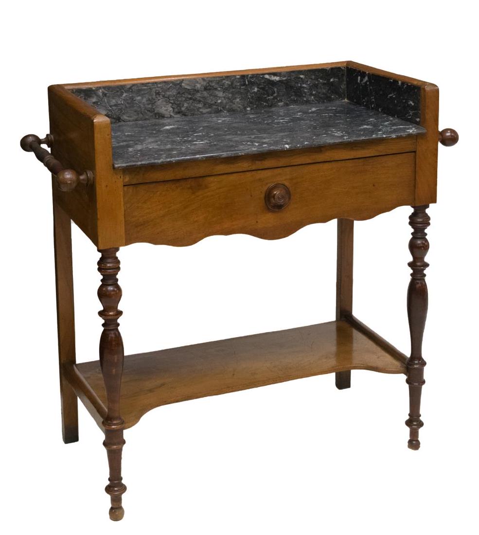 CONTINENTAL LOUIS PHILIPPE MARBLE-TOP WASHSTAND (1 of 3)