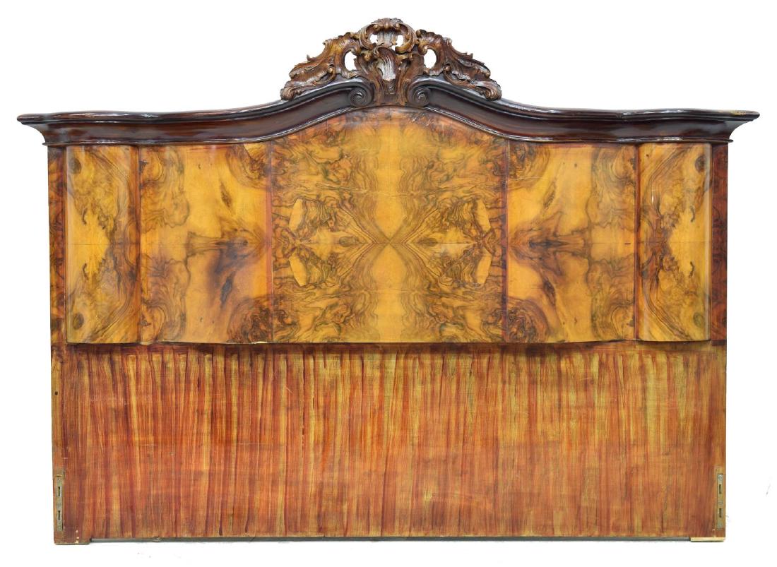 VENETIAN BURLWOOD BED HEADBOARD, 71.5"W (1 of 2)