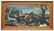 FRAMED OIL ON CANVAS PAINTING, DEER HUNT SCENE - 2