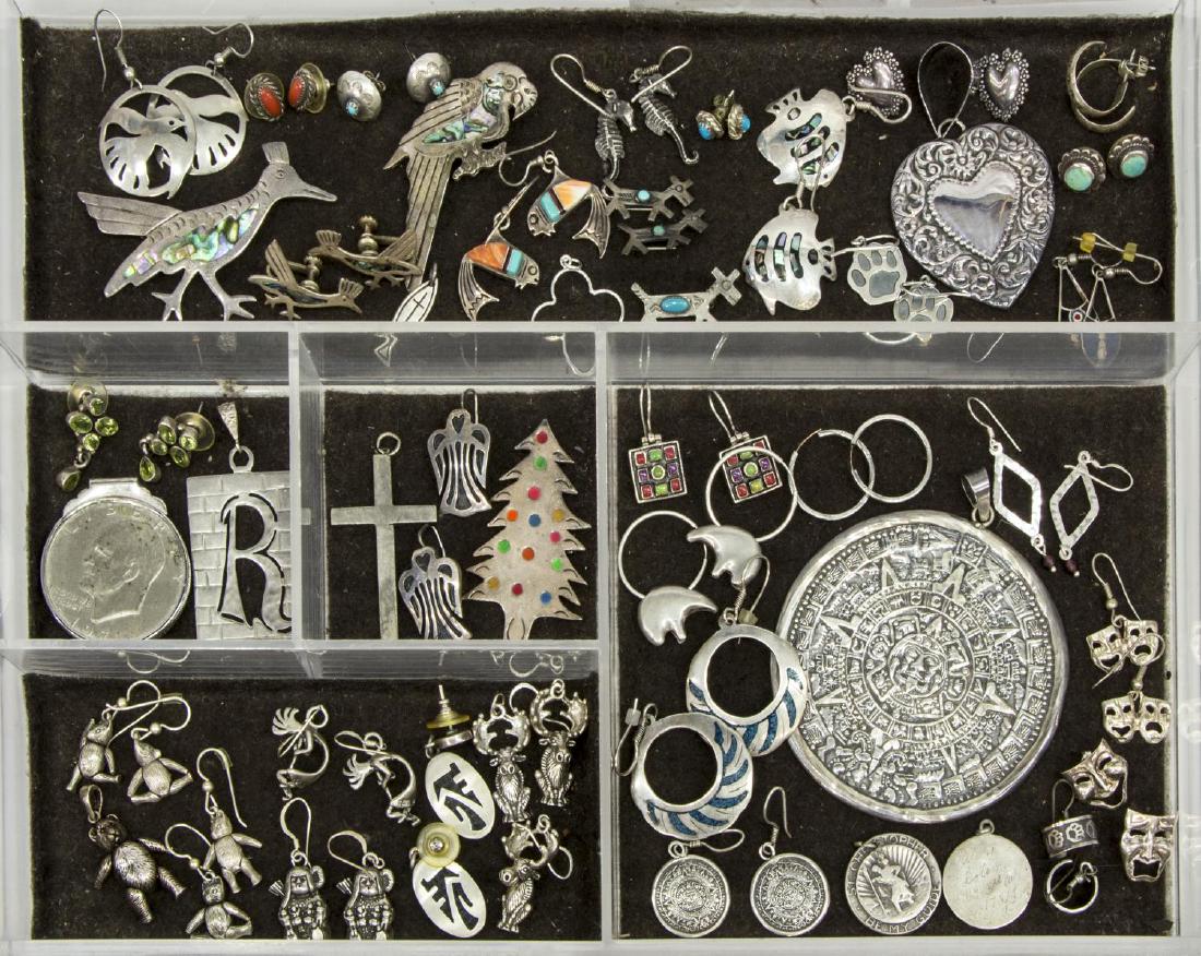 HUGE GROUP ESTATE MEXICO & OTHER STERLING JEWELRY (1 of 3)