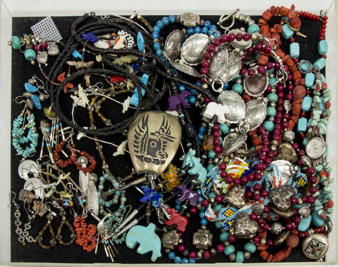 (LOT) COLLECTION OF SOUTHWEST STYLE JEWELRY (1 of 2)