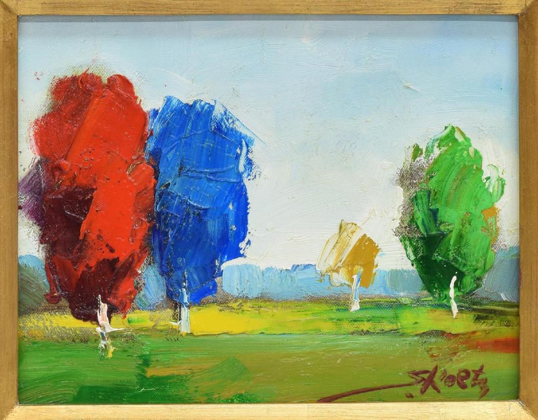 FRAMED OIL ON CANVAS PAINTING, LANDSCAPE (1 of 3)