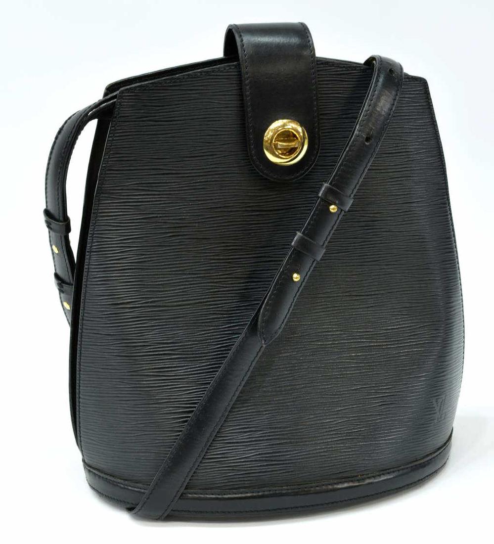 LOUIS VUITTON 'CLUNY' BLACK EPI LEATHER BAG (1 of 4)