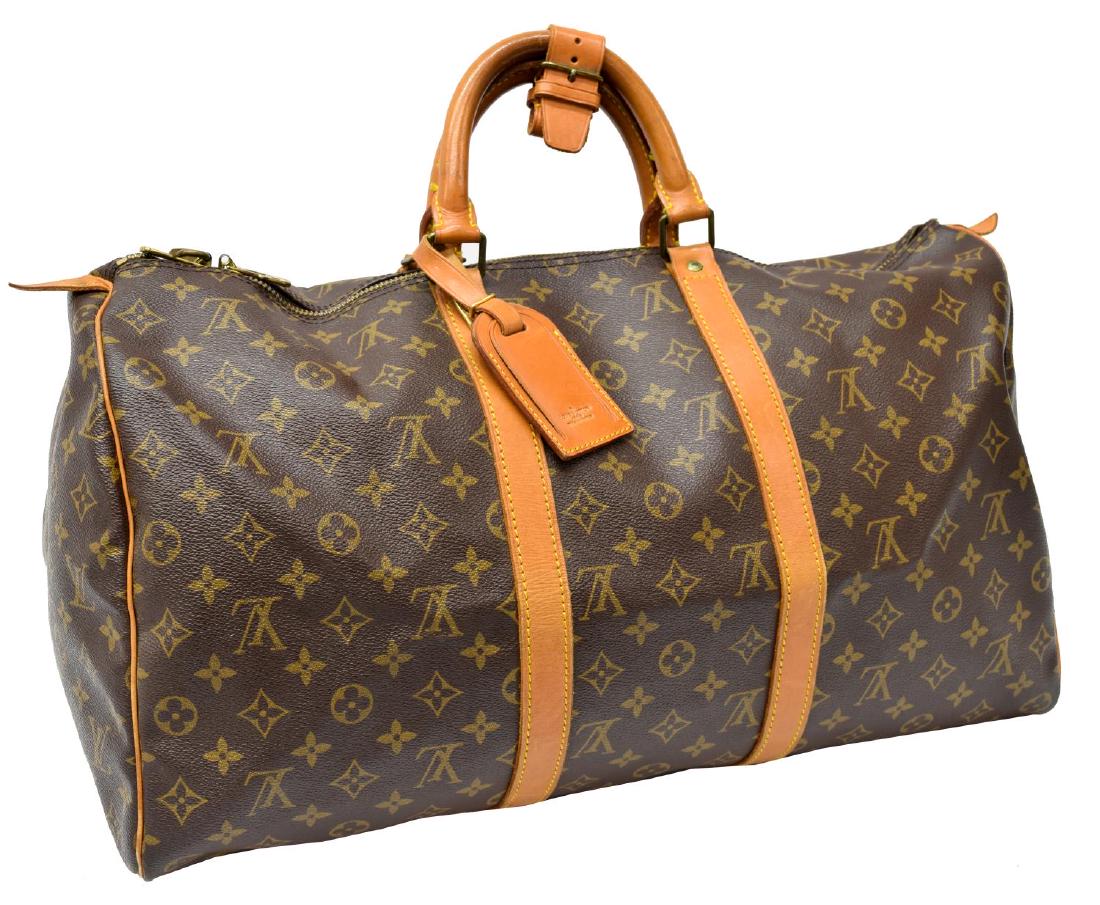 LOUIS VUITTON 'KEEPALL 50' MONOGRAM DUFFLE BAG (1 of 4)
