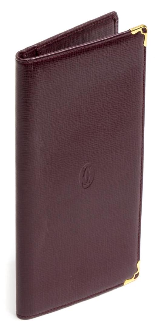 CARTIER BURGUNDY LEATHER LONG WALLET (1 of 5)