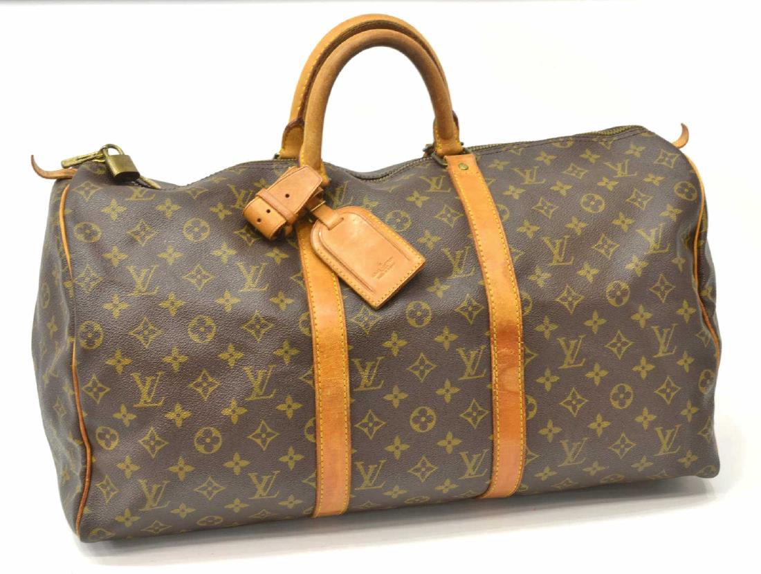 LOUIS VUITTON 'KEEPALL 50' MONOGRAM DUFFLE BAG (1 of 4)