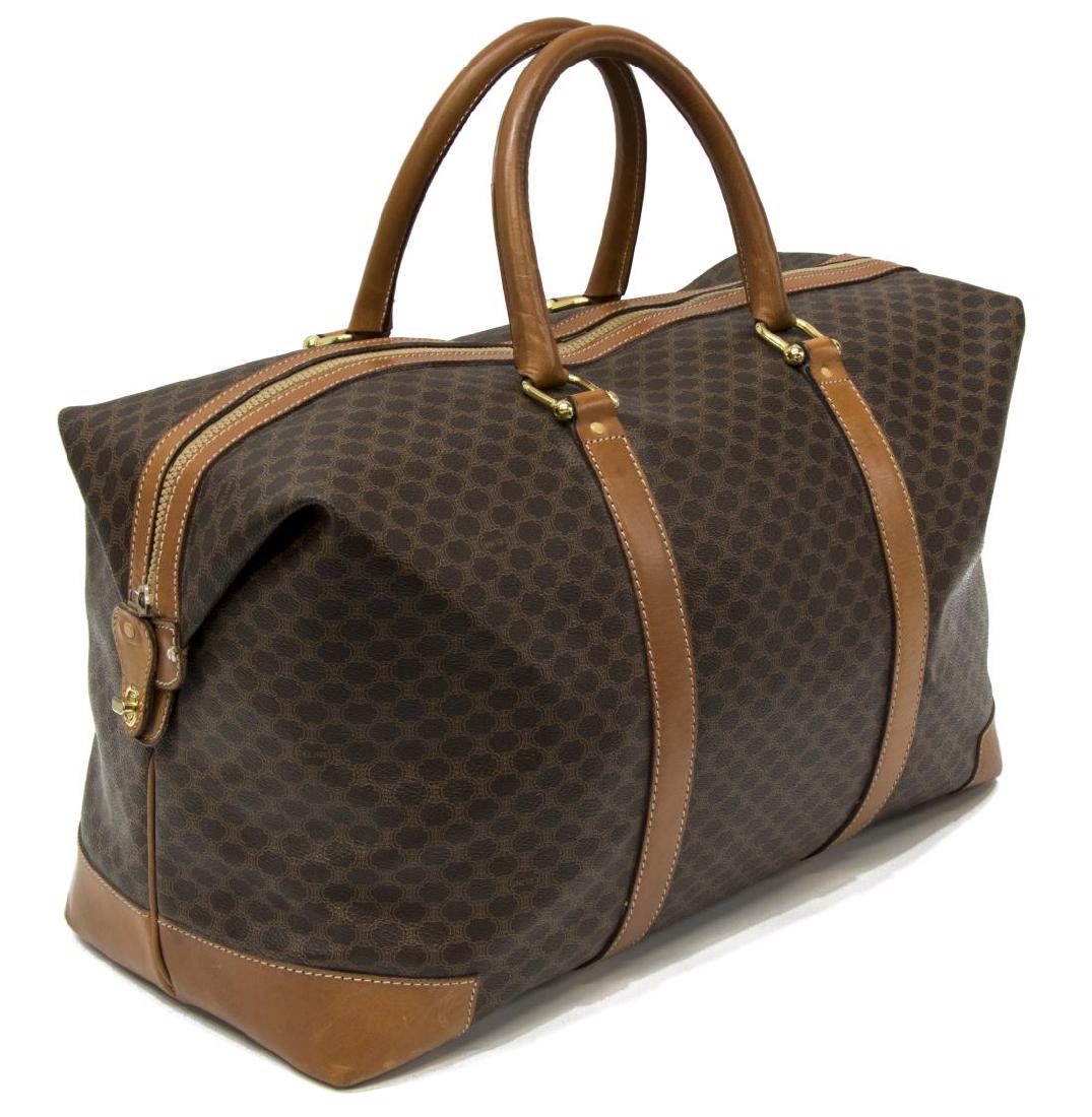 VINTAGE CELINE MACADAM CANVAS BOSTON DUFFLE BAG (1 of 5)