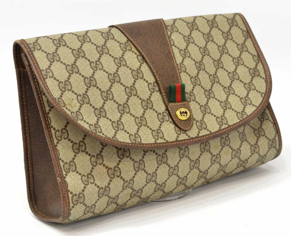 VINTAGE GUCCI GG SUPREME WEB ACCESSORY POUCH (1 of 4)