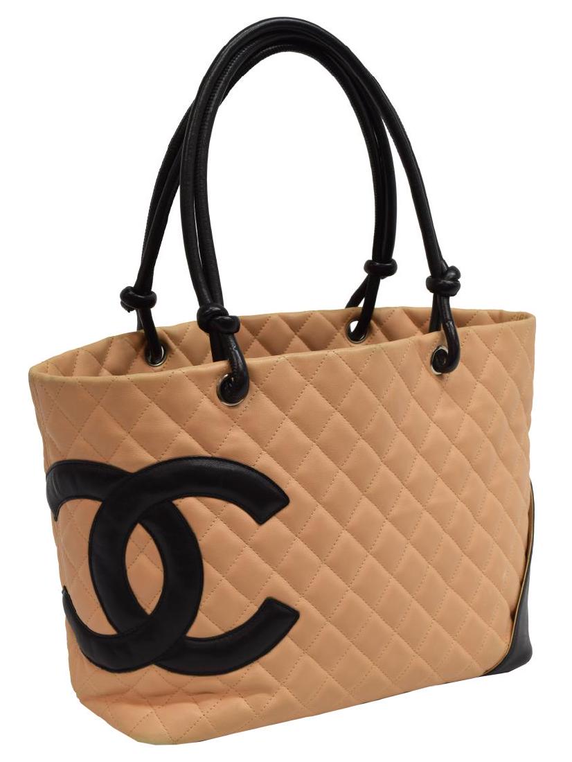CHANEL QUILTED LEATHER CAMBON TOTE SHOULDER BAG (1 of 4)