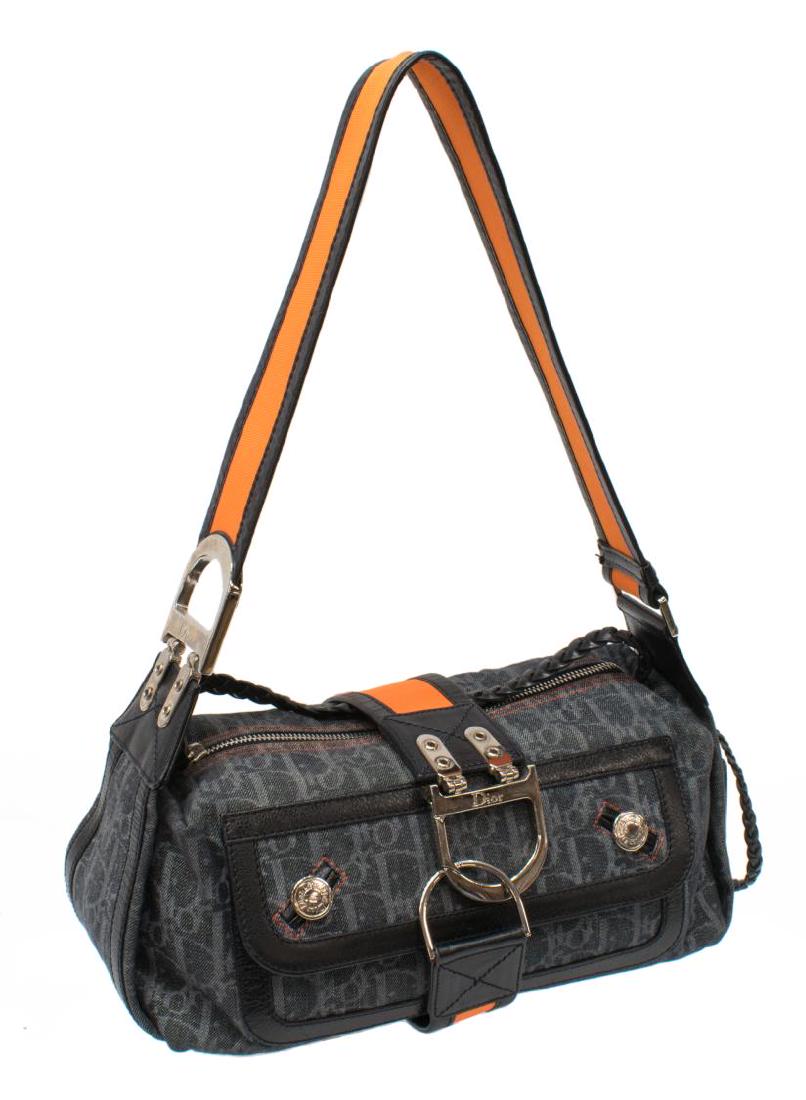 CHRISTIAN DIOR DIORISSIMO CANVAS SHOULDER BAG (1 of 4)