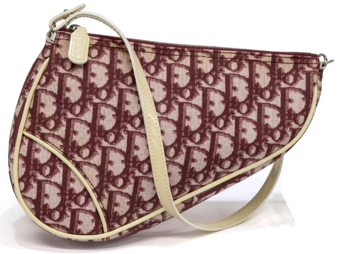 CHRISTIAN DIOR MINI MONOGRAM SADDLE POCHETTE BAG (1 of 5)