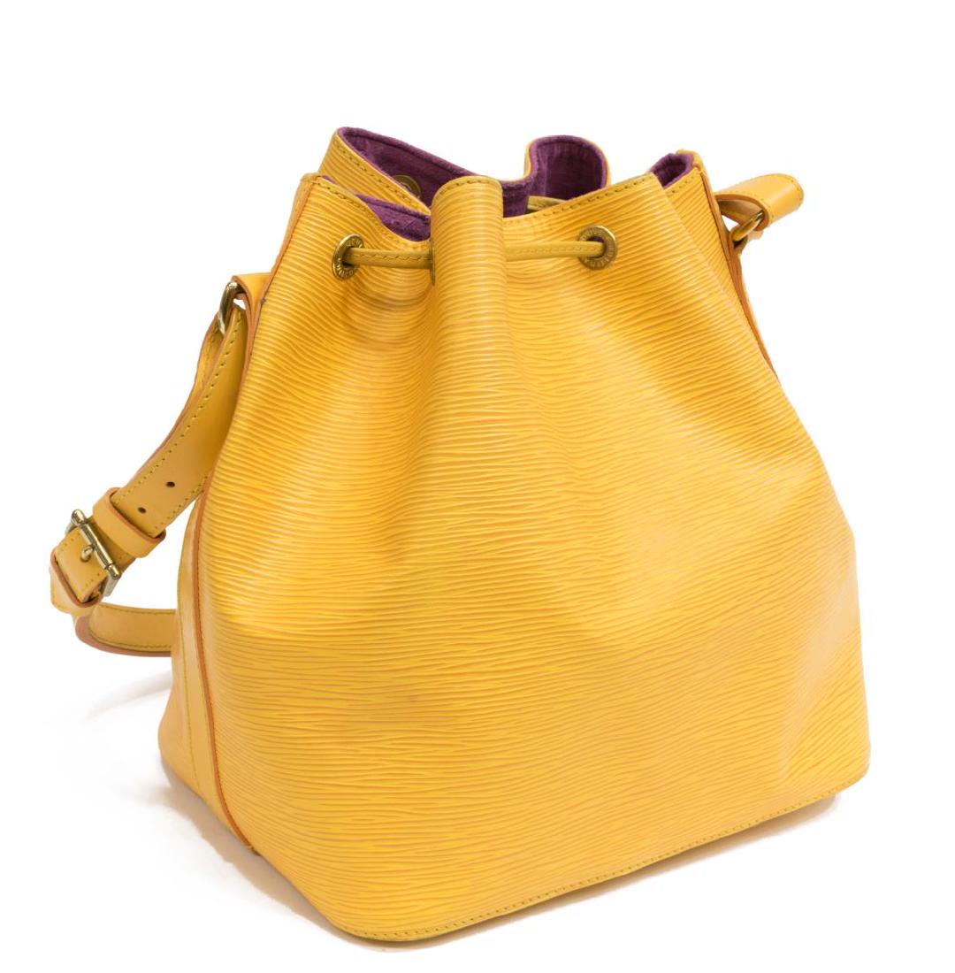 LOUIS VUITTON 'NOE' YELLOW EPI LEATHER BUCKET BAG (1 of 4)