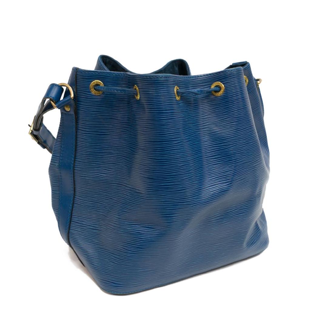 LOUIS VUITTON 'NOE' BLUE EPI LEATHER BUCKET BAG (1 of 5)