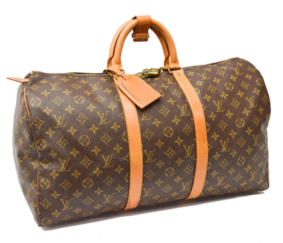 LOUIS VUITTON 'KEEPALL 50' MONOGRAM DUFFLE BAG (1 of 4)