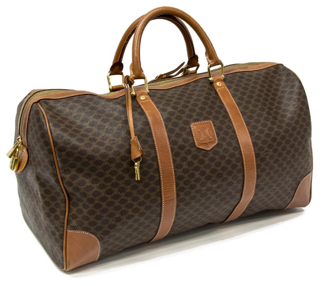 VINTAGE CELINE MACADAM CANVAS BOSTON DUFFLE BAG (1 of 5)