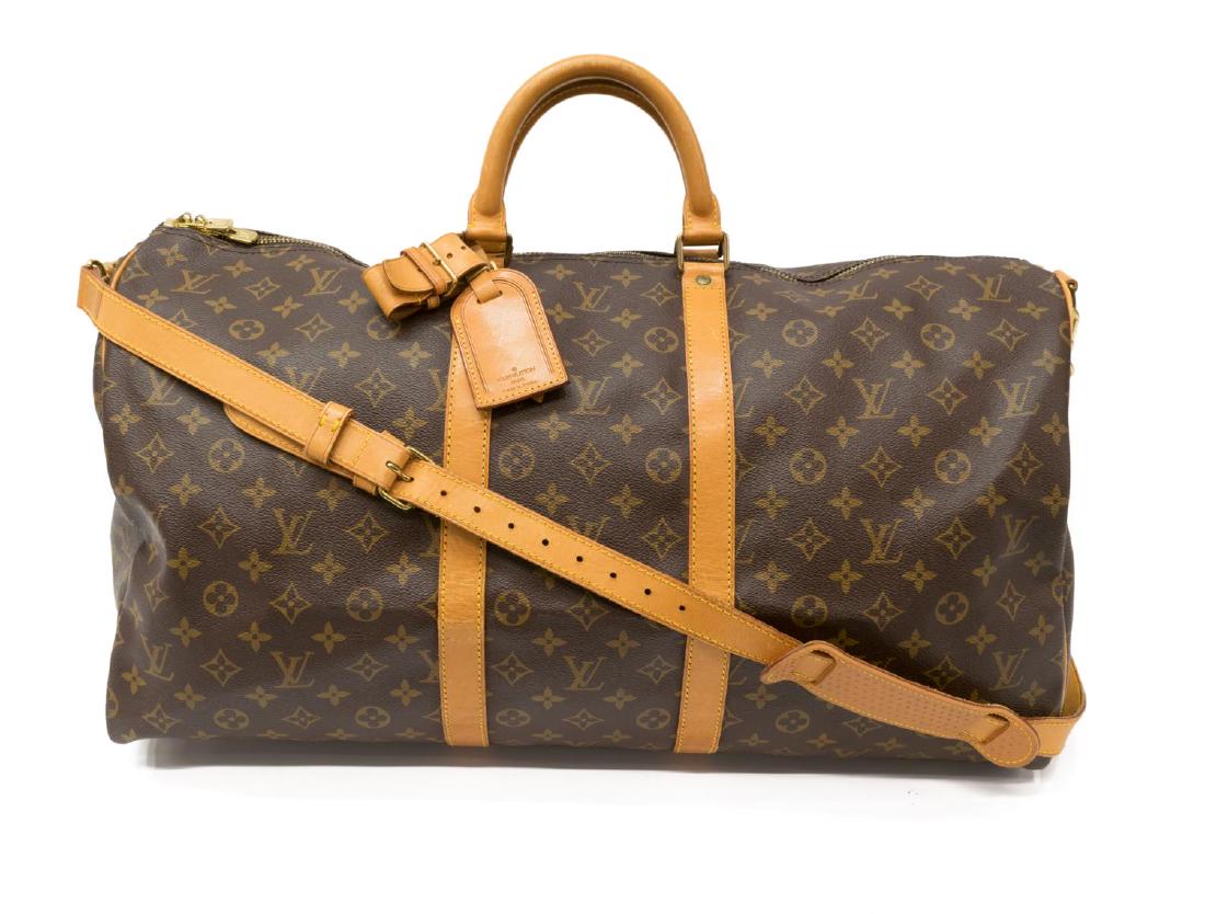 LOUIS VUITTON 'KEEPALL BANDOULIERE 55' DUFFLE BAG (1 of 4)